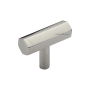 Ashley Norton Solid Brass Hex 1-5/8 Inch Bar Cabinet Knob Polished Nickel