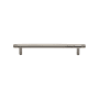 Ashley Norton Solid Brass Zurich Ridge 8 Inch Center to Center Bar Cabinet Pull Satin Nickel