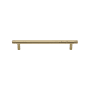 Ashley Norton Solid Brass Zurich Ridge 8 Inch Center to Center Bar Cabinet Pull Satin Brass