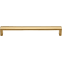 Ashley Norton Wide Urban 8" Center to Center Luxury Solid Brass Thick Square Cabinet Handle / Drawer Pull Unlacquered Brass