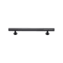 Ashley Norton Solid Brass Square Profile 6 Inch Center to Center Bar Cabinet Pull Dark Oil Rubbed