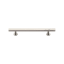 Ashley Norton Solid Brass Square Profile 6 Inch Center to Center Bar Cabinet Pull Satin Nickel