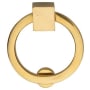 Ashley Norton Solid Brass Round 2 Inch Long Ring Cabinet Pull Unlacquered Brass