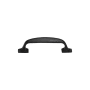 Ashley Norton Durham 3" Center to Center Luxury Solid Brass Soft Arch Cabinet Handle / Drawer Pull Flat Black
