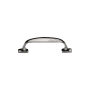 Ashley Norton Durham 3" Center to Center Luxury Solid Brass Soft Arch Cabinet Handle / Drawer Pull Polished Nickel