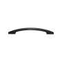 Ashley Norton Oval 8" Center to Center Luxury Solid Brass Elegant Arch Cabinet Handle / Drawer Pull Flat Black
