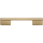 Ashley Norton Solid Bronze T-Bridge 8 Inch Center to Center Handle Cabinet Pull Natural Bronze
