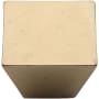 Ashley Norton Solid Bronze 1-1/2 Inch Square Cabinet Knob Natural Bronze