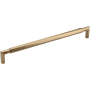 Ashley Norton Bradley 3-3/4" Center to Center Luxury Solid Bronze Faceted Hexagon Barrel Cabinet Handle / Drawer Pull Natural Bronze