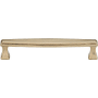 Ashley Norton Deco 8" Center to Center Luxury Solid Bronze Tapered Stepped Transitional Cabinet Handle / Drawer Pull Natural Bronze