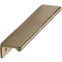 Ashley Norton Solid Bronze 6 Inch Long Finger Cabinet Pull Natural Bronze