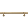 Ashley Norton Pipe Style 6" Center to Center Luxury Solid Bronze Industrial Bar Cabinet Handle / Drawer Bar Pull Natural Bronze