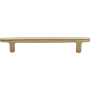 Ashley Norton Solid Bronze Tapered 7 Inch Center to Center Bar Cabinet Pull Natural Bronze