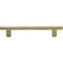 Ashley Norton Solid Bronze Rustic 7 Inch Center to Center Bar Cabinet Pull Natural Bronze