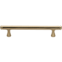 Ashley Norton Solid Bronze Hex 7 Inch Center to Center Bar Cabinet Pull Natural Bronze