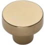 Ashley Norton Solid Bronze Helios 1-1/4 Inch Mushroom Cabinet Knob Natural Bronze