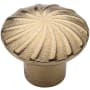 Ashley Norton Solid Bronze Wheel 1-1/2 Inch Mushroom Cabinet Knob Natural Bronze