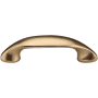 Ashley Norton Solid Bronze Tapered 3-3/4 Inch Center to Center Arch Cabinet Pull Natural Bronze