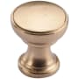 Ashley Norton Solid Bronze Aiden 1-1/4 Inch Mushroom Cabinet Knob Natural Bronze