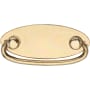 Ashley Norton Solid Bronze 2-1/2 Inch Center to Center Drop Cabinet Pull Natural Bronze