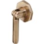 Ashley Norton Solid Bronze Hex 2-3/8 Inch Pendant Cabinet Knob Natural Bronze