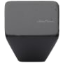 Ashley Norton Solid Bronze 1-1/2 Inch Square Cabinet Knob Distressed Black