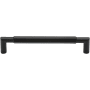 Ashley Norton Bradley 6" Center to Center Luxury Solid Bronze Geometric Hexagon Barrel Cabinet Handle / Drawer Pull Distressed Black
