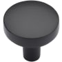 Ashley Norton Solid Bronze Tayo 1-1/2 Inch Mushroom Cabinet Knob Distressed Black