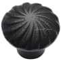 Ashley Norton Solid Bronze Wheel 1-1/2 Inch Mushroom Cabinet Knob Distressed Black