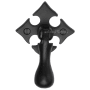 Ashley Norton Solid Bronze 3-1/2 Inch Pendant Cabinet Knob Distressed Black
