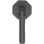 Ashley Norton Solid Bronze Hex 2-3/8 Inch Pendant Cabinet Knob Distressed Black