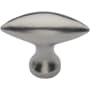 Ashley Norton Cleat 2" Wide Luxury Solid Bronze Football Pointed Tip Cabinet / Drawer Knob White Bronze