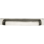 Ashley Norton Solid Bronze Industrial 8 Inch Center to Center Cup Cabinet Pull White Bronze