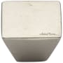 Ashley Norton Solid Bronze 1-1/2 Inch Square Cabinet Knob White Bronze
