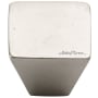 Ashley Norton Solid Bronze 1-1/4 Inch Square Cabinet Knob White Bronze