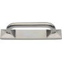 Ashley Norton Solid Bronze Grace 3-3/4 Inch Center to Center Handle Cabinet Pull White Bronze