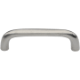 Ashley Norton Bow 3-3/4" Center to Center Luxury Solid Bronze Arch Bow Cabinet Handle / Drawer Pull White Bronze