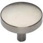 Ashley Norton Solid Bronze Tayo 1-1/2 Inch Mushroom Cabinet Knob White Bronze