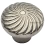 Ashley Norton Solid Bronze Wheel 1-1/2 Inch Mushroom Cabinet Knob White Bronze