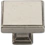 Ashley Norton Solid Bronze Miles 1-1/2 Inch Square Cabinet Knob White Bronze