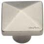 Ashley Norton Solid Bronze Pyramid 1-1/4 Inch Square Cabinet Knob White Bronze