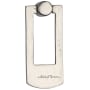 Ashley Norton Solid Bronze 3.5" Long Rustic Farmhouse Rectangular Drop Ring Knob White Bronze