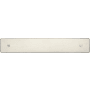 Ashley Norton Rectangular 5-1/2" Long 3-3/4" Center to Center Luxury Solid Bronze Cabinet Pull Backplate White Bronze