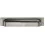 Ashley Norton Solid Bronze Industrial 8 Inch Center to Center Cup Cabinet Pull White Medium
