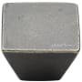 Ashley Norton Solid Bronze 1-1/2 Inch Square Cabinet Knob White Medium