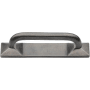 Ashley Norton Solid Bronze Grace 3-3/4 Inch Center to Center Handle Cabinet Pull White Medium