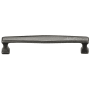 Ashley Norton Solid Bronze Deco 3-3/4 Inch Center to Center Handle Cabinet Pull White Medium