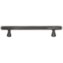 Ashley Norton Solid Bronze Hex 7 Inch Center to Center Bar Cabinet Pull White Medium