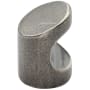 Ashley Norton Solid Bronze Rustic Stick 3/4 Inch Cylindrical Cabinet Knob White Medium