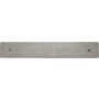 Ashley Norton Rectangular 5-1/2" Long 3-3/4" Center to Center Luxury Solid Bronze Cabinet Pull Backplate White Medium
